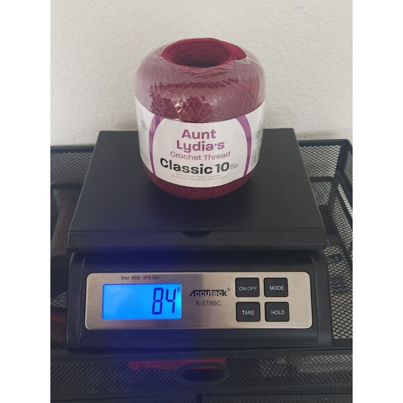 Aunt Lydias Cotton Crochet Thread Classic 10 Burgundy 0492 - Set of 2 - New - Picture 7 of 7